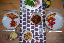 Load image into Gallery viewer, Bear Print Table Runner