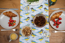 Load image into Gallery viewer, Blue and Great Tit Print Table Runner