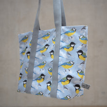 Load image into Gallery viewer, Blue and Great Tit Print Tote Bag