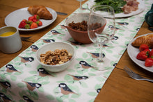 Load image into Gallery viewer, Coal Tit Print Table Runner
