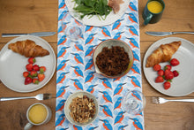 Load image into Gallery viewer, Kingfisher Print Table Runner