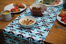 Load image into Gallery viewer, Raccoon Print Table Runner