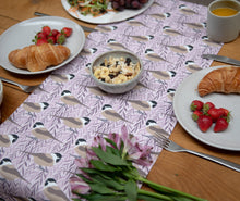 Load image into Gallery viewer, Willow Tit Print Table Runner