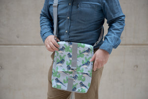 Blue Jay Print Messenger Bag