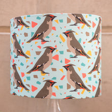 Load image into Gallery viewer, Waxwing Print Lampshade
