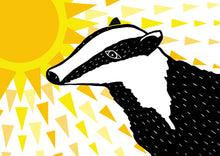 Load image into Gallery viewer, Sunny Days Badger Print