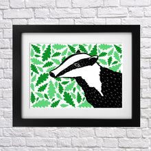 Load image into Gallery viewer, Windy Days Badger Print