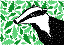Load image into Gallery viewer, Windy Days Badger Print