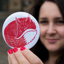 Load image into Gallery viewer, Fox Print Pocket Mirror