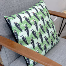 Load image into Gallery viewer, Woodpecker Print Cushion