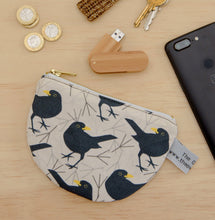 Load image into Gallery viewer, Blackbird print purse