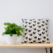 Load image into Gallery viewer, Blackbird Print Cushion