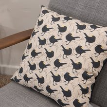 Load image into Gallery viewer, Blackbird Print Cushion