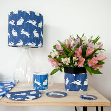 Load image into Gallery viewer, Rabbit Print Textile Plant Pot