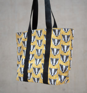 Badger Print Tote Bag