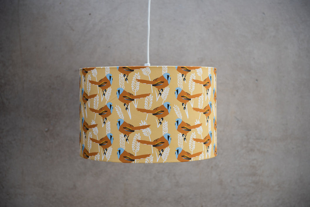 Bearded Tit Print Lampshade