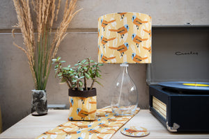 Bearded Tit Print Lampshade