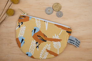 Bearded Tit Print Purse