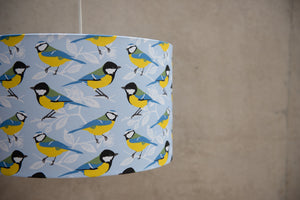 Blue and Great Tit Print Lampshade