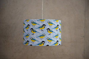 Blue and Great Tit Print Lampshade