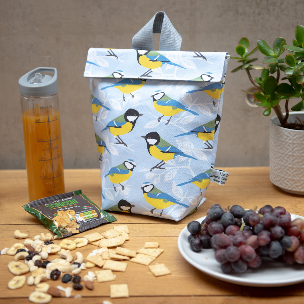 Blue and Great Tit Lunch Bag