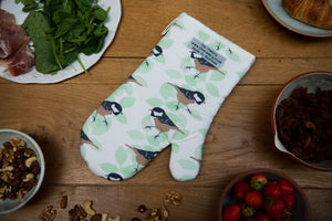 Coal Tit Print Single Oven Mitt