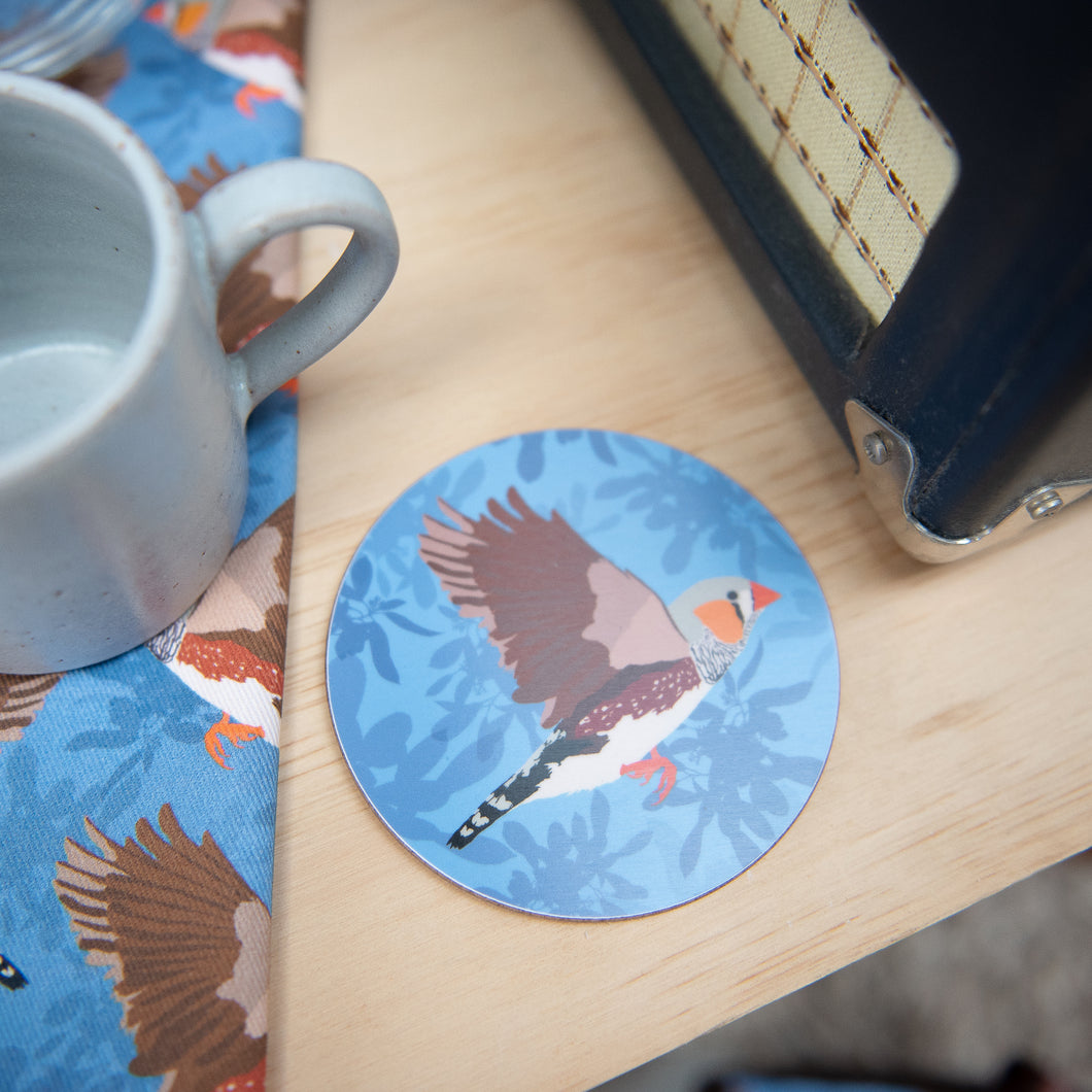 Zebra Finch Coasters
