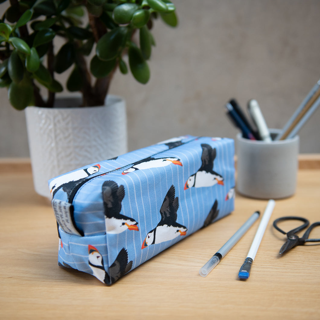 Puffin Print Pencil Case