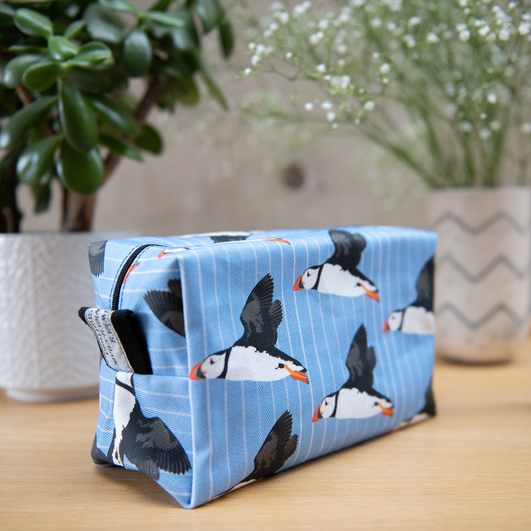 Puffin Print Wash Bag