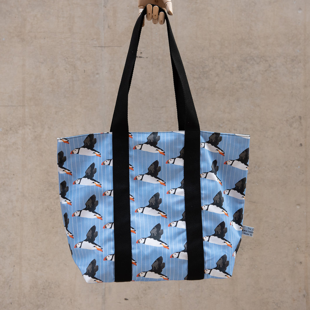 Puffin Print Tote Bag