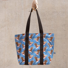 Load image into Gallery viewer, Zebra Finch Print Tote Bag
