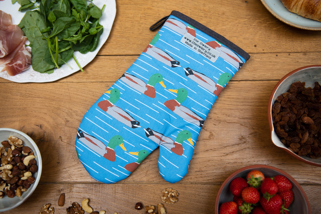 Duck Print Single Oven Mitt