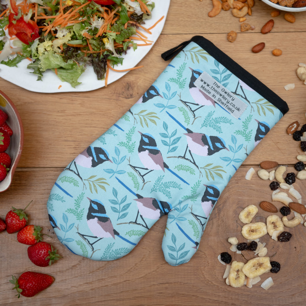 Fairy Wren Single Oven Mitt