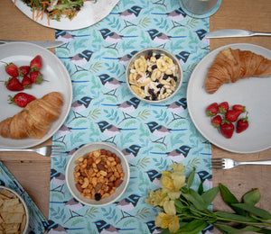 Fairy Wren Print Table Runner