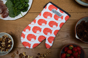Fox Print Single Oven Mitt