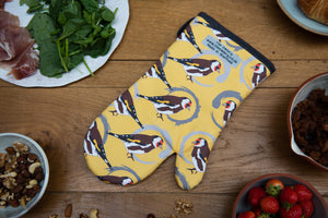 Goldfinch Print Single Oven Mitt