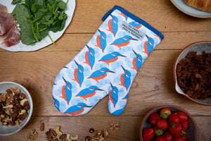Kingfisher Print Single Oven Mitt