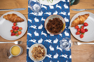 Rabbit Print Table Runner