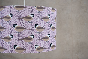 Willow Tit Print Lampshade