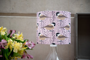 Willow Tit Print Lampshade