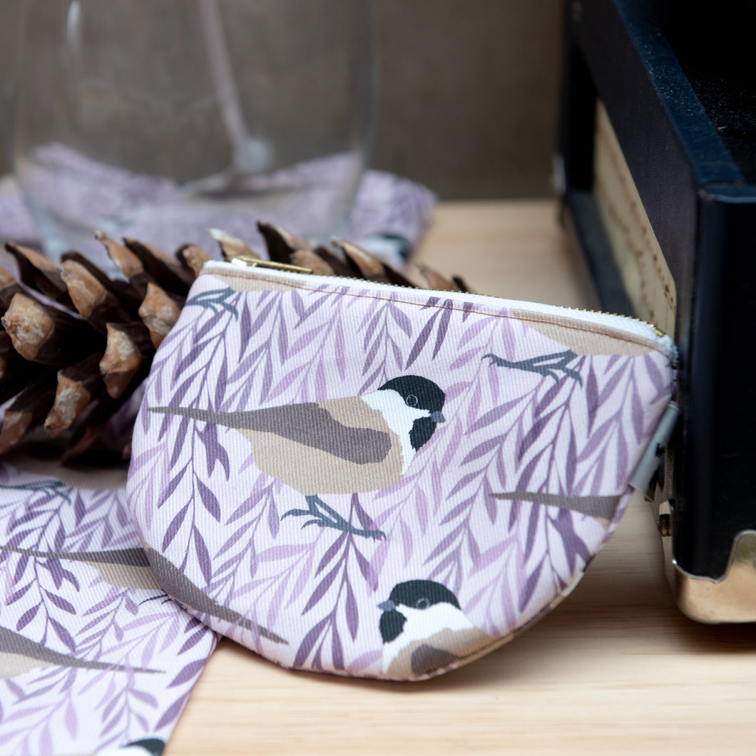 Willow Tit Print Purse