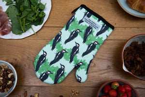 Woodpecker Print Single Oven Mitt