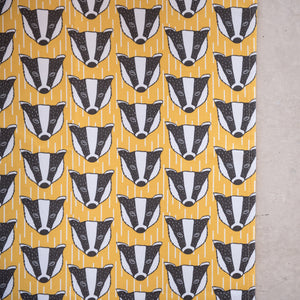 Badger Print Cotton Drill Fabric