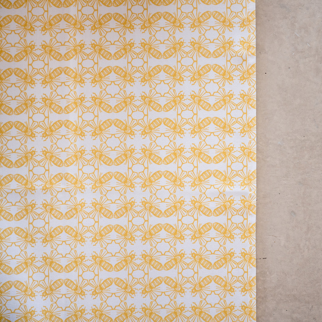 Bee Print cotton drill