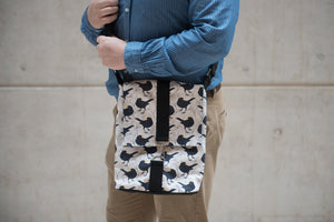 Blackbird Print Messenger Bag