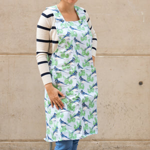 Blue Jay Print Artisan Workwear Apron