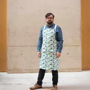Blue Jay Print Artisan Workwear Apron