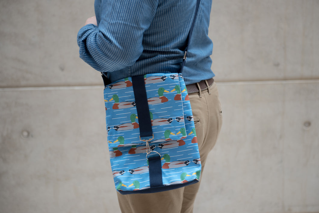 Duck Print Messenger Bag