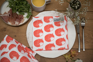 Fox Print Napkin Set