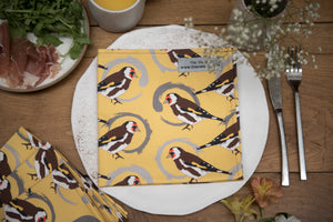 Goldfinch Print Napkin Set